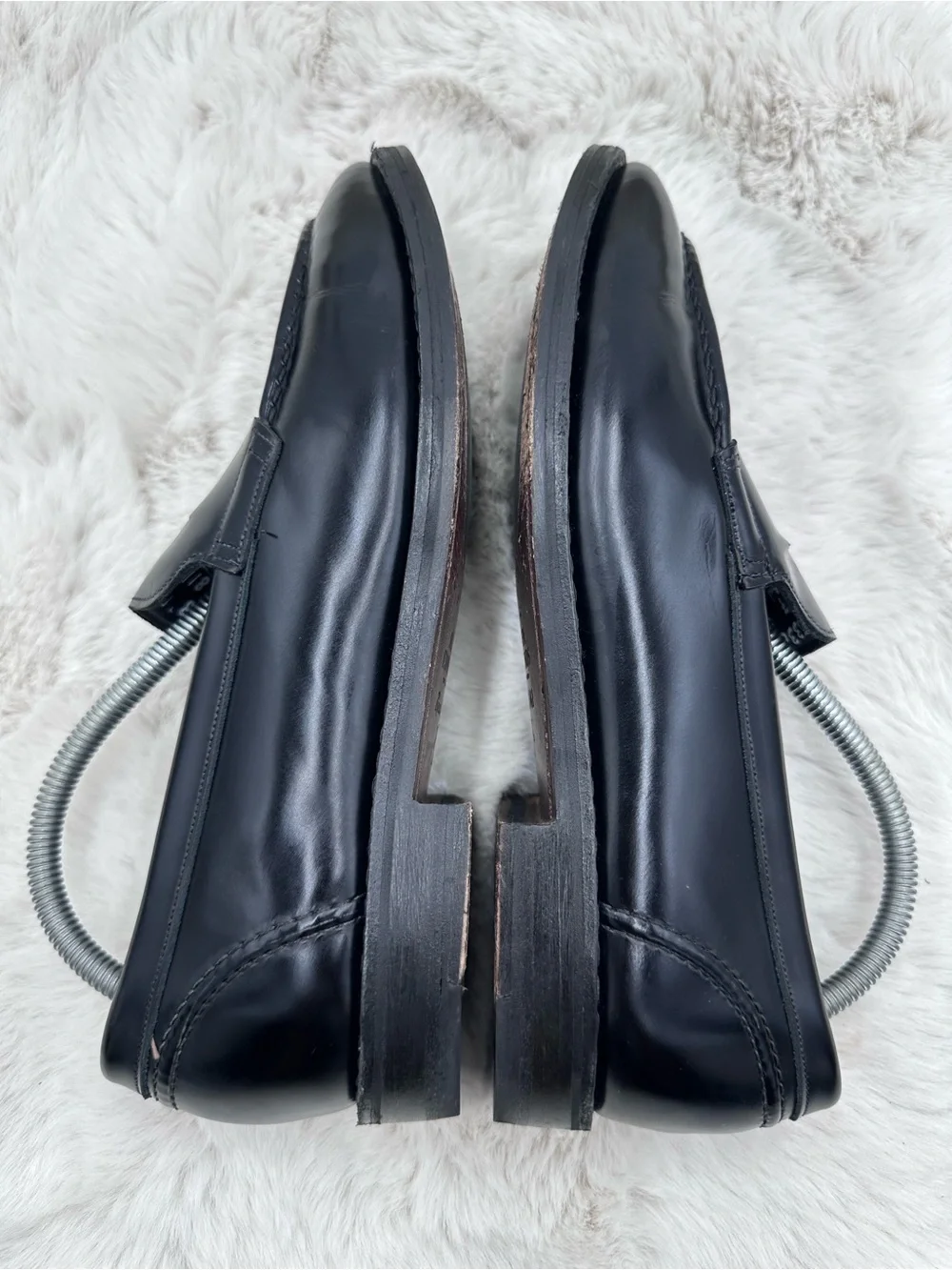 Allen Edmonds Mercer Street Penny Loafers 8 D Black leather‎